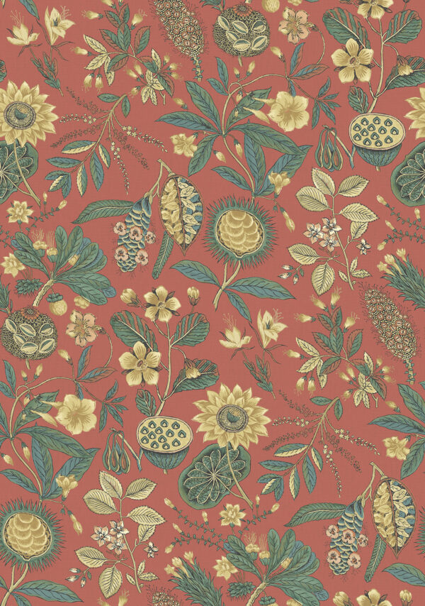 Exotic Fruit wallpaper in Quince. From the Birchgrove Collection by the Design Archives.