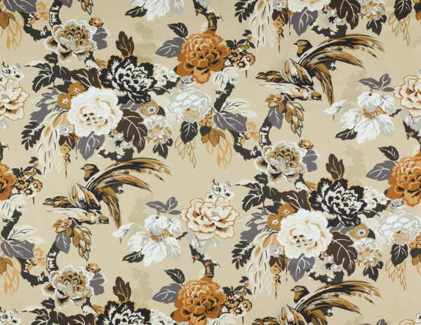 The Design Archives, the Birchwood Collection, Grand Floral in Mocha.